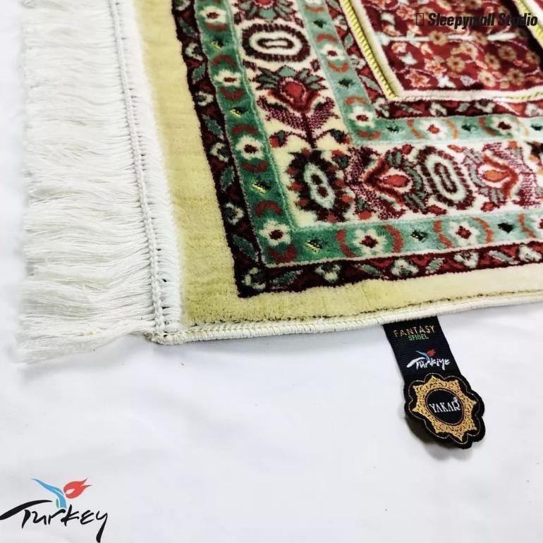 PROMO Sajadah Turki Yakar Wangi Tebal Halus Dan Lembut, Sajadah Premium Ukuran 70110cm KEKINIAN