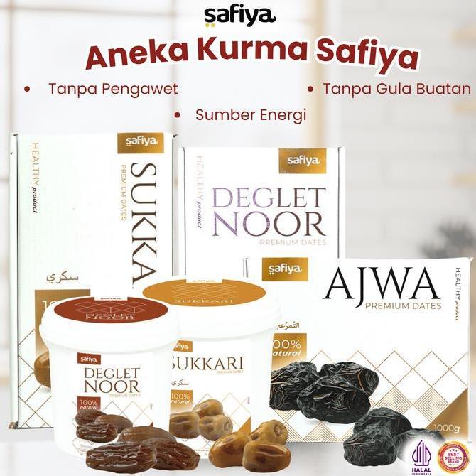 Kurma 1 Kg Sukari Ajwa Tunisia Tangkai Premium Manis Lembut Allshop