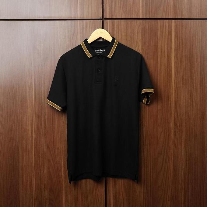 Men- Smith Berlin Pierre Polo Slim Fit Katun Pria - Kaos Polo Kerah Lengan Pendek Casual