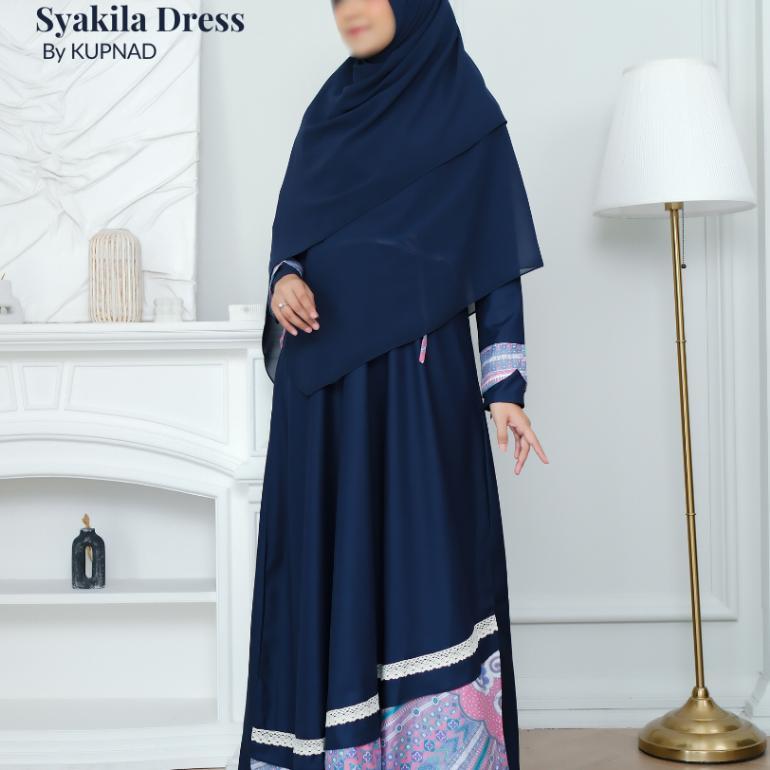 Kupnad | Gamis Motif Batik Katun Toyobo Muslimah SyarI Busui Friendly Adem, Modern & Nyaman | Syakil