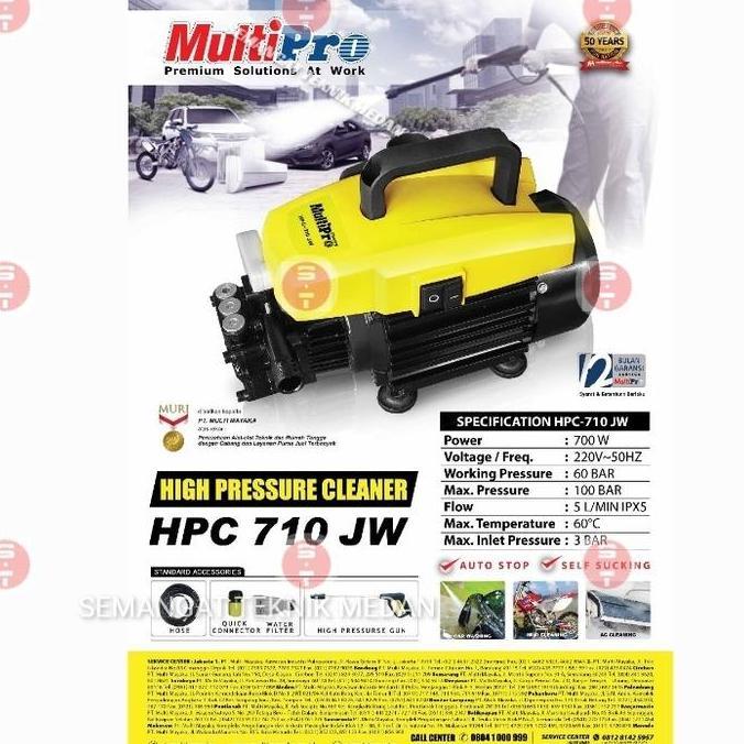 C-710 JW MESIN STEAM CUCI MOBIL MOTOR JET CLEANER AC MULTIPRO C710