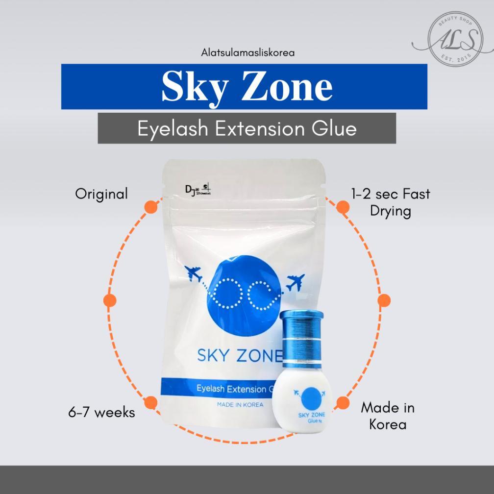 SKYZONE Sky Rose / sky red/ SKY ZONE Glue EYELASH EXTENSION GLUE 5G / 10g LEM BULUMATA SKYZONE SAMBU