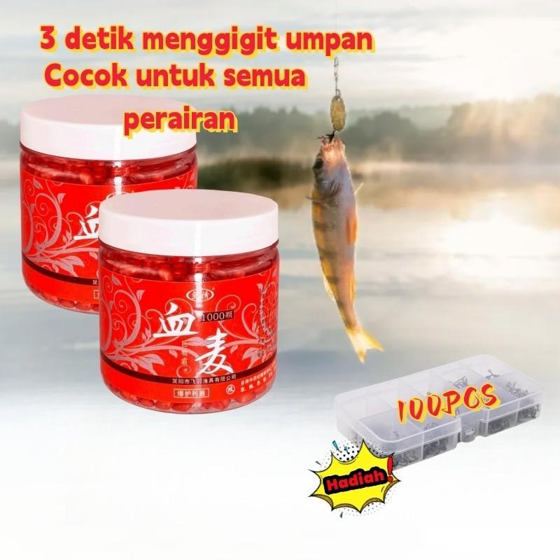 1000Pcs Umpan Pancing Pelet Ikan Cacing Merah Memiliki Aroma Menarik Mangsa Ikan / Umpan Pelet Cacin