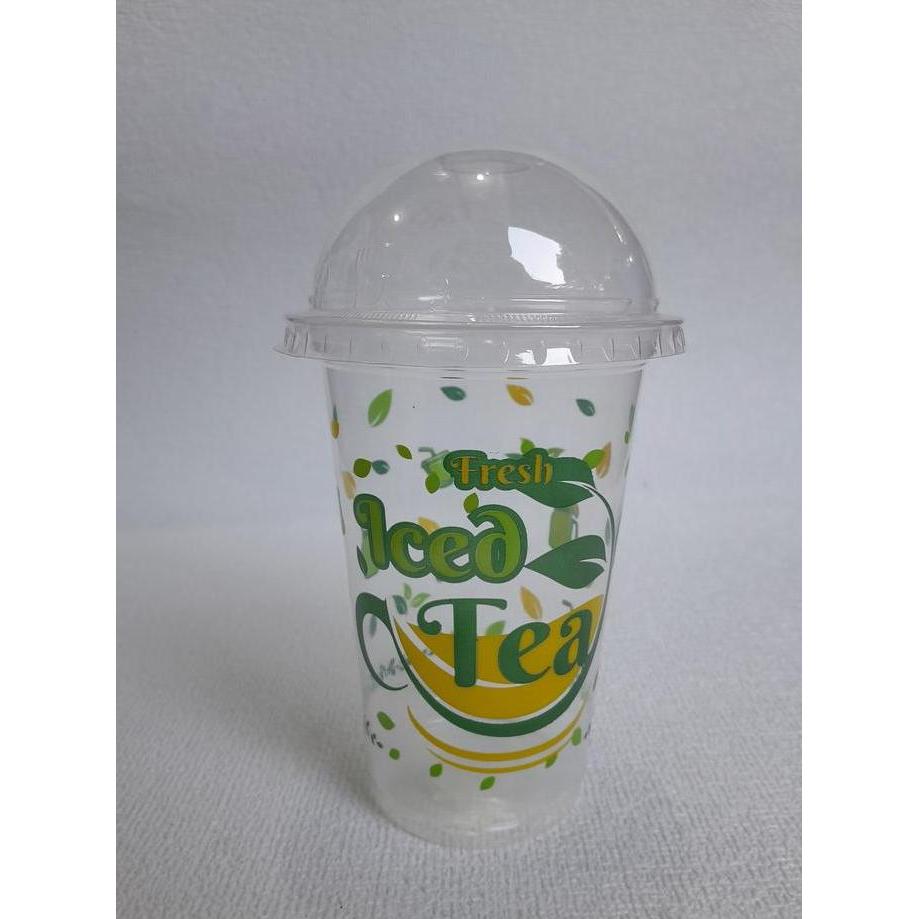 Dispo- Gelas Ice Tea Buah 16Oz Starindo Isi 50 Pcs L Cup Es Tea Teh Manis L Gelas Plastik Manis