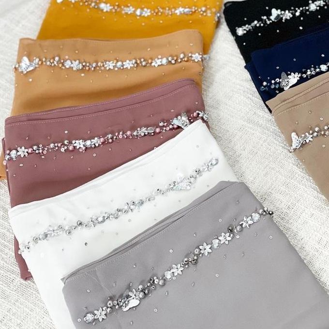 Veil- Koyu Hijab Pasmina Ceruti Payet Limited Edition