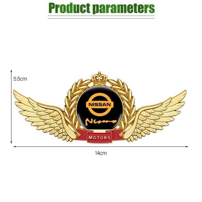 LEGOLANT 3D Emblem Sticker Mobil Sayap Logo Limited Editon Timbul Untuk Nissan