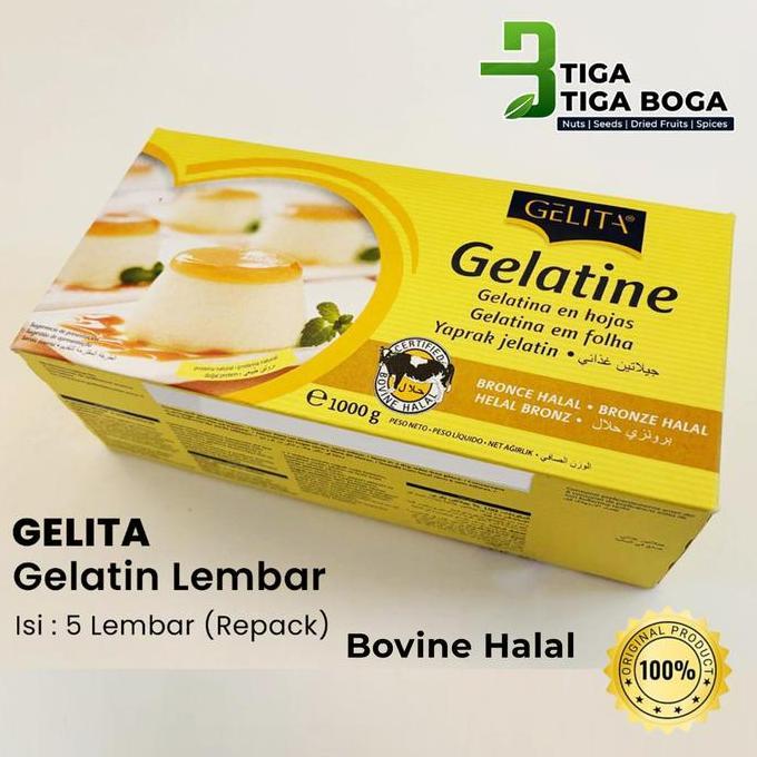 Disc- Gelatin Gelita Sheet 5 Lembar / Gelatine Gelita Sheets