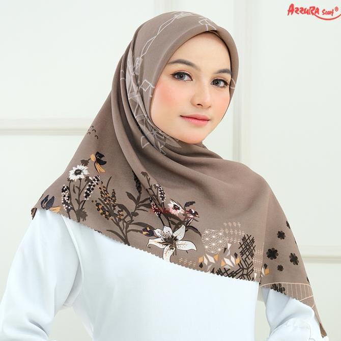 Chromic 4 - [Lasercut] Azzura Scarf (Kerudung Segi Empat Serat Perancis Premium Wanita Muslim) Squar