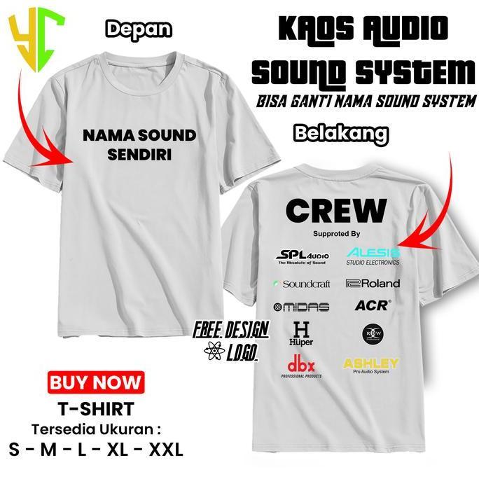 Riore- Kaos Crew Audio Kaos Crew Sound System Desain Sendiri Kaos Audio Kualitas Distro - Kaos Sound