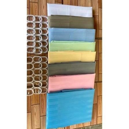 Tirai Kamar Mandi Premium / Tirai Shower / Tirai Hordeng Kamar Mandi / Tirai Kamar Anti Air
