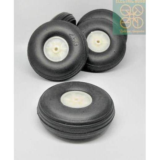 RODA KARET - RUBBER WHEEL - PESAWAT RC - RC PLANE - 65MM - 6.5CM EH27