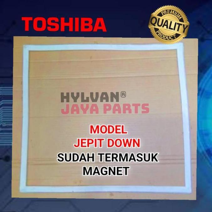 GASKET KARET PINTU KULKAS TOSHIBA GLACIO MINI 50,5X44,5CM MODEL JEPIT DISKON