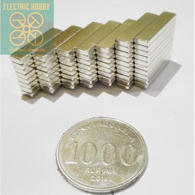 MAGNET NEODYMIUM KOTAK PERSEGI N35 20MM X 5MM X 2MM - 20X5X2 EH27