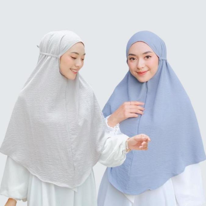 Veil- Jilbab Bergo Crinkle Airflow L/Hijab Instan Bergo Crinkle