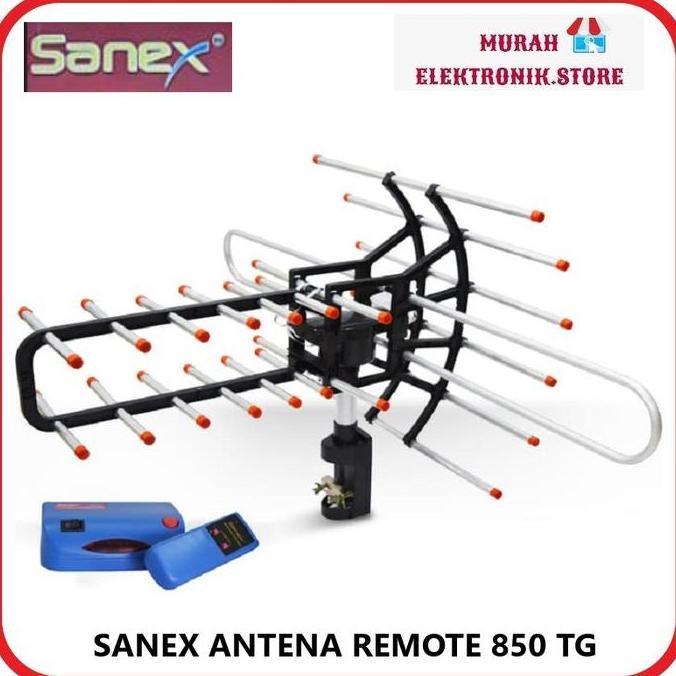 Sanex Antena TV Booster Remote WA-850 TG High Gain Low Noise VHF UHF 75 20~28dB Rotation 360 Degree 