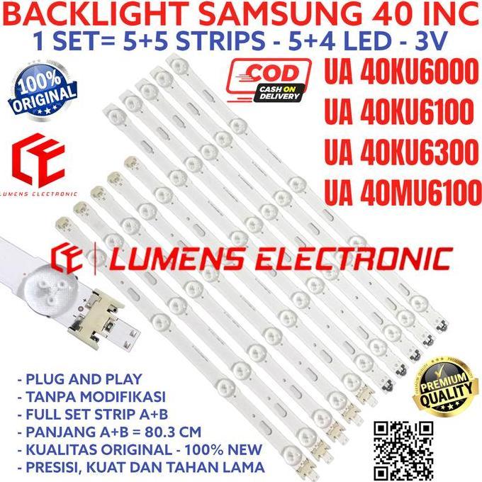 BACKLIGHT SAMSUNG UA-40KU6300 UA-40MU6100 UA40KU6300AK UA40MU6100AK