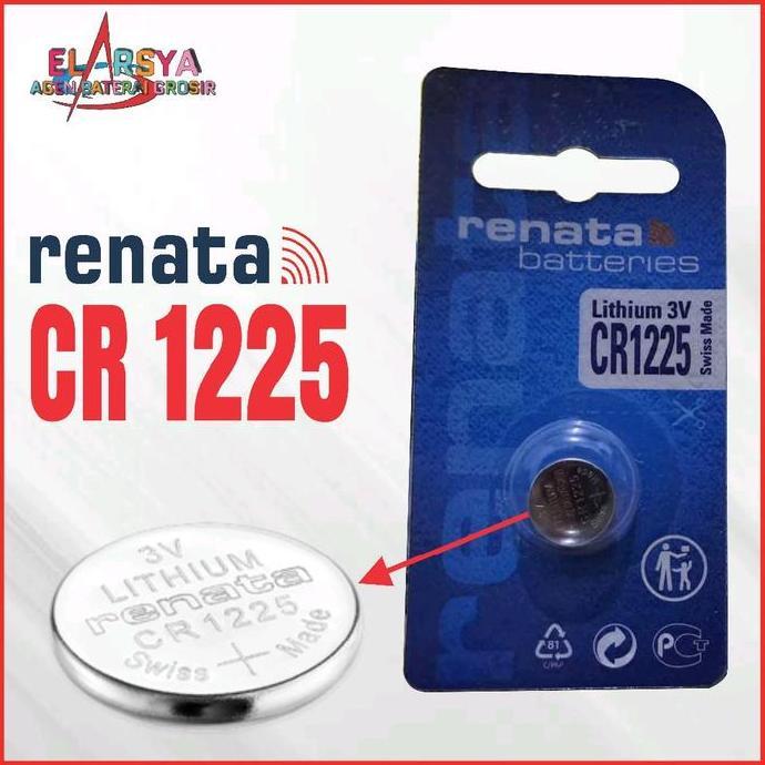 Baterai Renata CR1225 ORIGINAL Lithium Battery 3V Batrai CR 1225