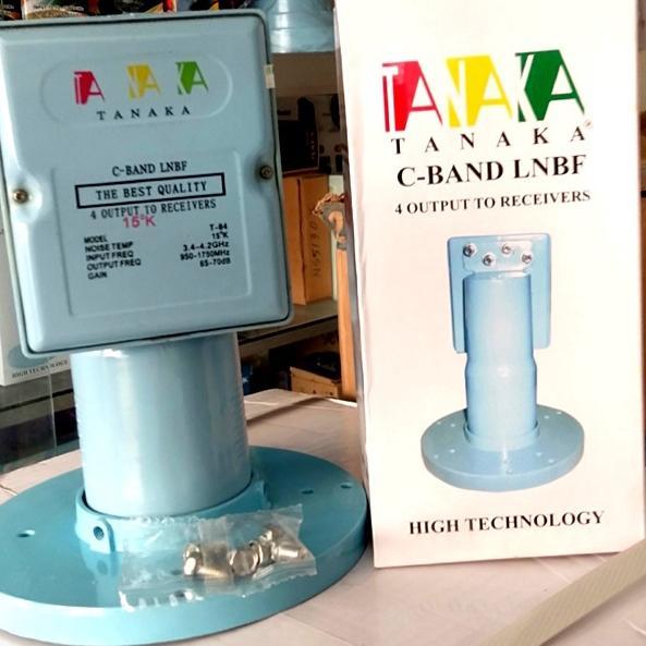 LNB C-Band 4 Output Bisa untuk 4 Receiver TANAKA T-84