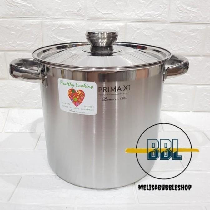 maydeztop- Panci Bima Tinggi Stockpot Stainless Steel Panci Tinggi Panci Dandang Diskon