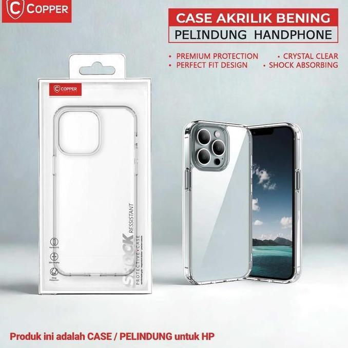 COPPER Acrylic Case Compatible For iPhone 11 - Clear Hardcase ( Bening )