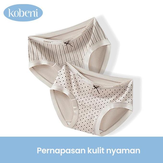 Intm- (Indonesia Stock) Kobeni Celana Dalam Nita 7A Celana Dalam Gadis Nyonya Pinggang Tengah Seksi 