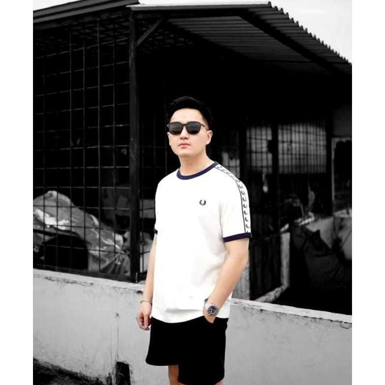 KUALITAS SUPER t_shirt kaos fred ferry taped fullteg premium//kaos atasan pria wanita casual terbaik