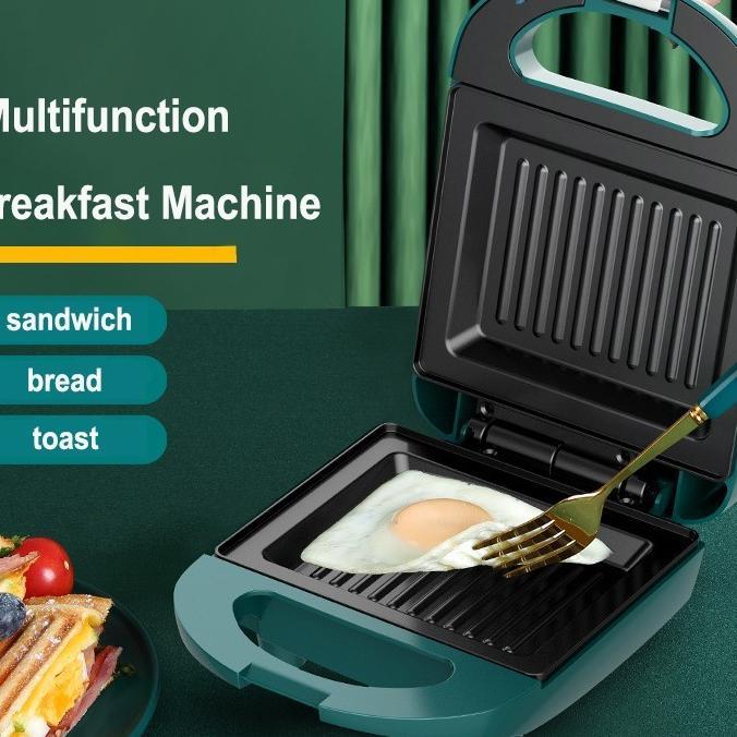 Breakfast Sandwich Maker Pemanggang Roti Toaster Panggangan Roti Bakar Listrik Alat Panggang