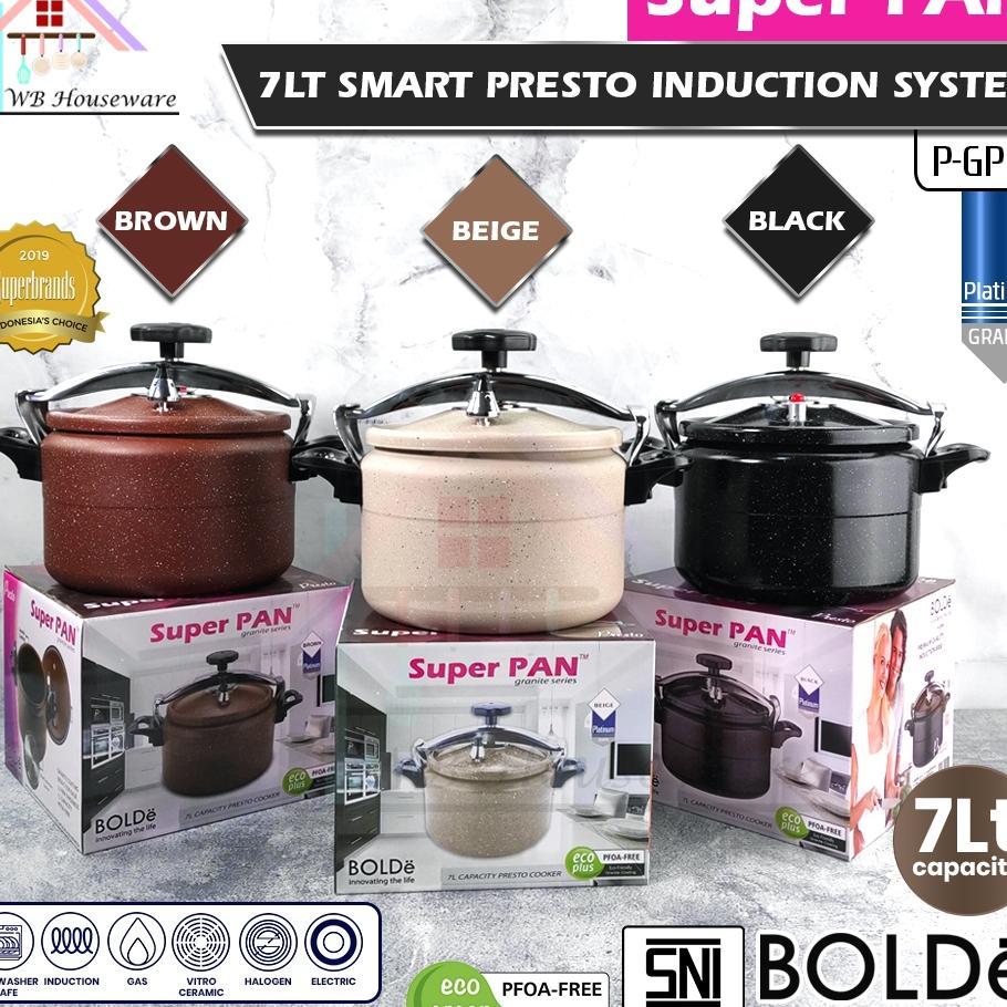 Bolde Panci Presto 7 Liter / Bolde Super Pan Granite Presto Kapasitas 7 Liter