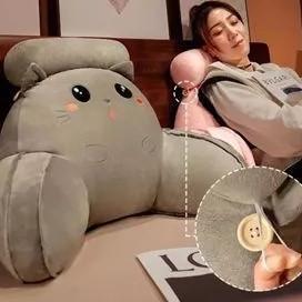Bantal Boneka Sandaran Pinggang Karakter Lucu | Bantal Sofa & Mobil | Bantal Tidur Anak Dewasa
