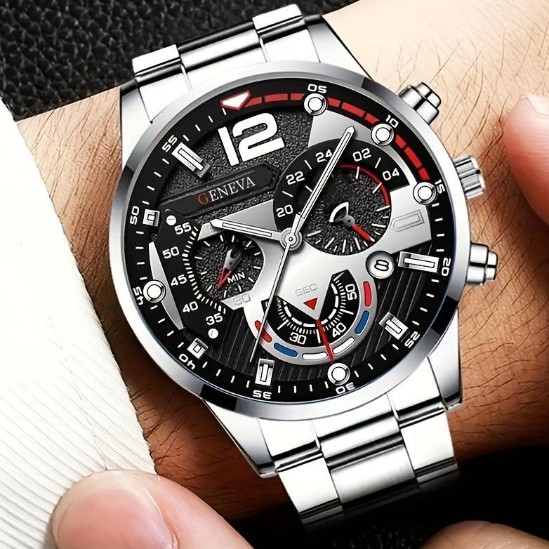NEW Jam Tangan Pria GENEVA Stanless Steel