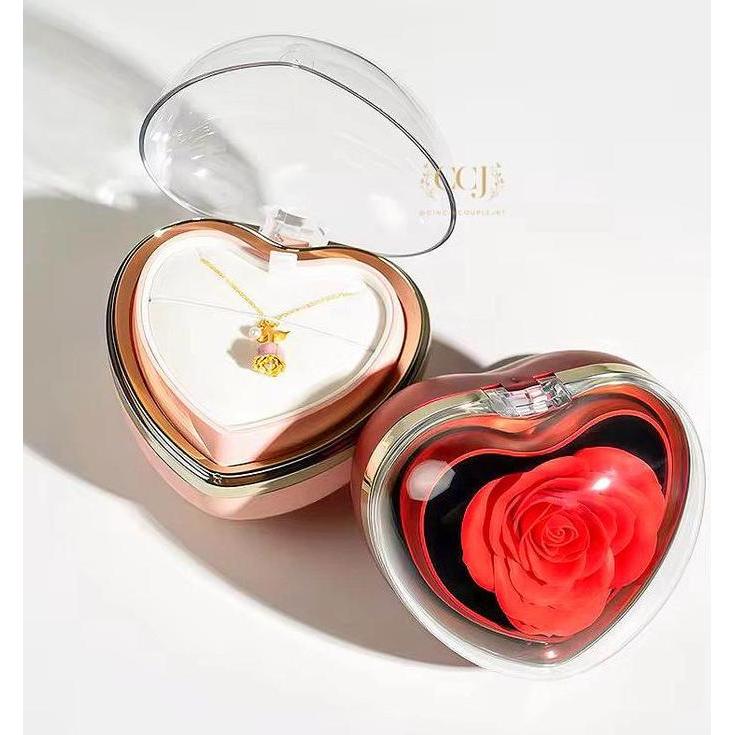 NEW - CINTA PROMISE BOX - HIDDEN JEWELRY / BOX CINCIN NIKAH LAMARAN TEMPAT KOTAK BUNGA MAWAR DIPUTAR