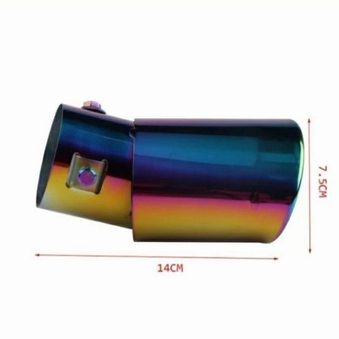 Muffler Ujung Knalpot Mobil KIJANG Lgx Full Pelangi Bengkok