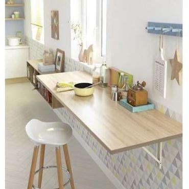 TERMURAH - Meja Lipat Dinding Dapur panjang 1 meter lebar 40cm Furniture Kayu Besi