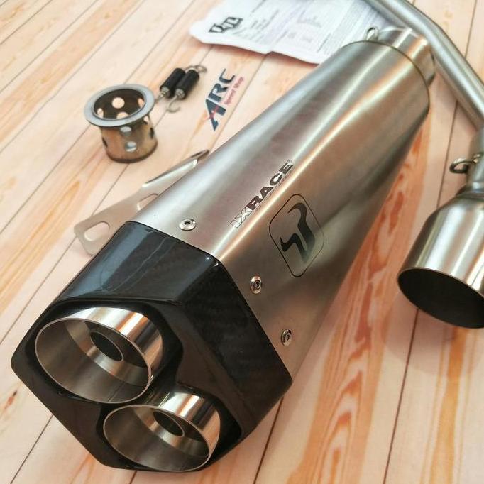 Knalpot Ixil IXrace Hexacone Silver Aerox 155 Fullsyst Orinal Spain