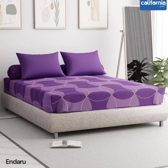 HARGA TERBAIK - CALIFORNIA Sprei California King Fitted Bantal 4 ukuran 180x200 Sprei California Ban