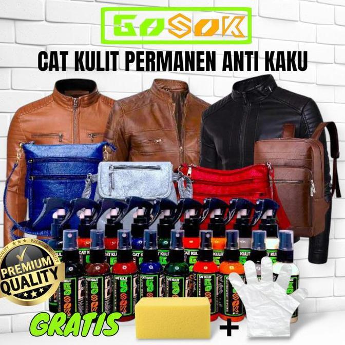 DI90 >> Cat Kulit Sepatu Repaint Canvas Cat jaket kulit tas Gosok Leather Paint Acrylic Rubber CatMi