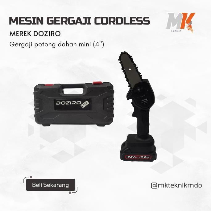 Terlaris Mesin Gergaji Tangan Potong Kayu Doziro / Mesin Gergaji Listrik Doziro Mini 4"