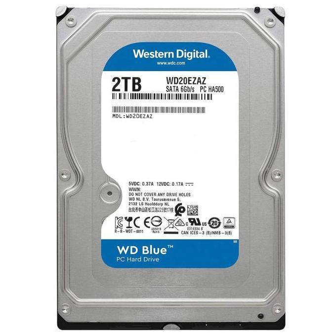 HARD DISK HDD INTERNAL WESTERN DIGITAL WD BLUE 2TB 7200 RPM WD20EZBX