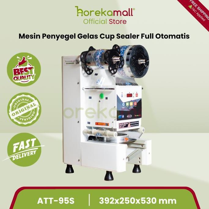 Cup Sealer Mesin Sealing Alat Press Gelas Minuman Full Otomatis AUTATA ATT-95S
