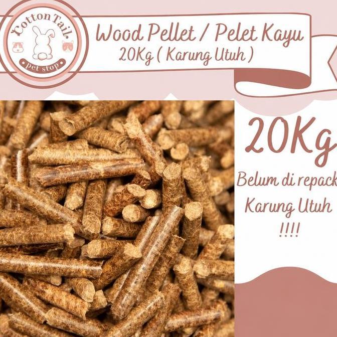 Promo- Wood Pellet / Pelet Kayu / Wood Pelet / Pellet Kayu Alami 20Kg