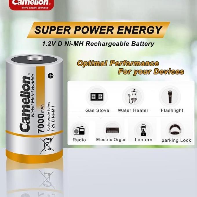 Camelion Rechargeable D 7 MAh Bp2