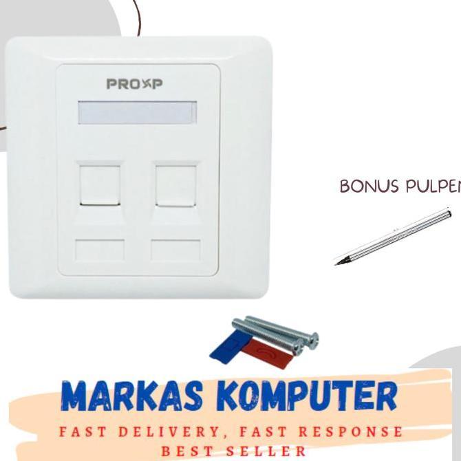 Face Plate - Face Panel RJ45-RJ11 PROXP 2 Hole