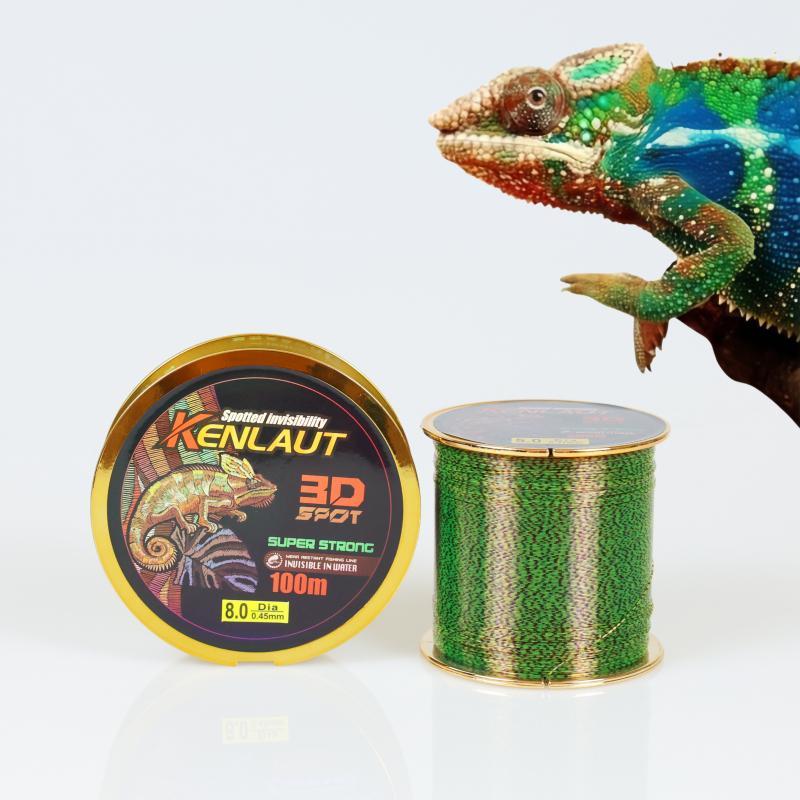 Senar Pancing 500M 100M Speckle Bunglon Nylon Senar Titik Tak Terlihat Garis