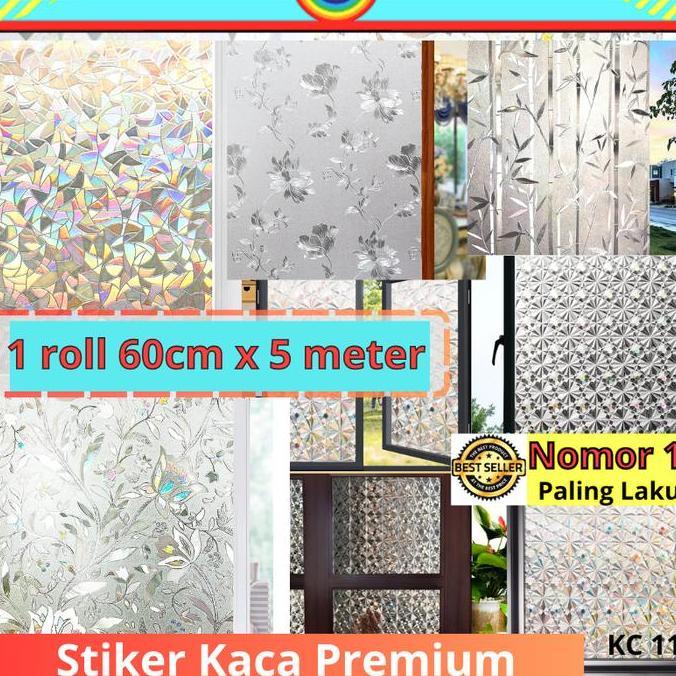Pastipas- Sunblast Sunblas Sanblast Sanblas Stiker Sticker Kaca Lebar 60Cm X 5Meter Motif 3D Hitam B