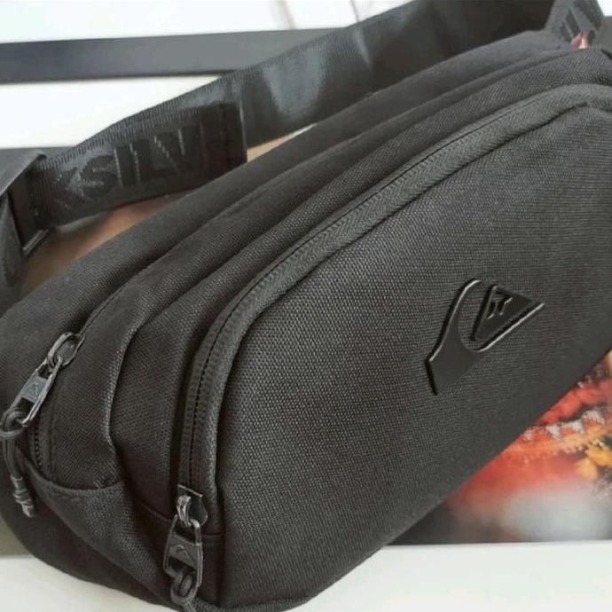 Quiksilver Waistbag Original 100% - Tas Kompak Slempang Pria Pinggang Slingbag dengan Kain Tebal & K