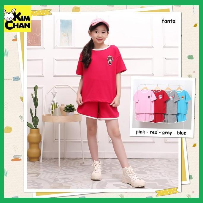 New- Baju Kaos Santai Setelan Rumah Anak Perempuan 5-1 Tahun
