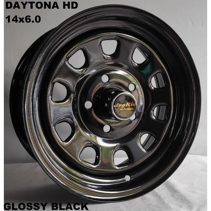 '' 5PCS VELG BESI DAYTONA  14X6.0 5H 114.3 ET+15 RING 14 R14 LEBAR 6 INCI MITSUBISHI L300 & GRANDMAX