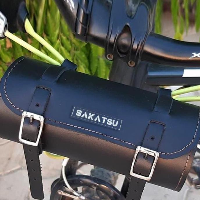 TABUNG MOTOR SEPEDA JUST RIDE / TAS MOTOR SEPEDA KULIT PU UNIVERSAL READY