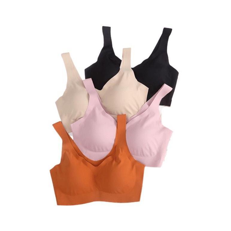 Favorit Tf Bh Bra Wanita Tanpa Kawat Seamless Push Up Tanpa Kawat Bralate Elastis Seamless Bra48