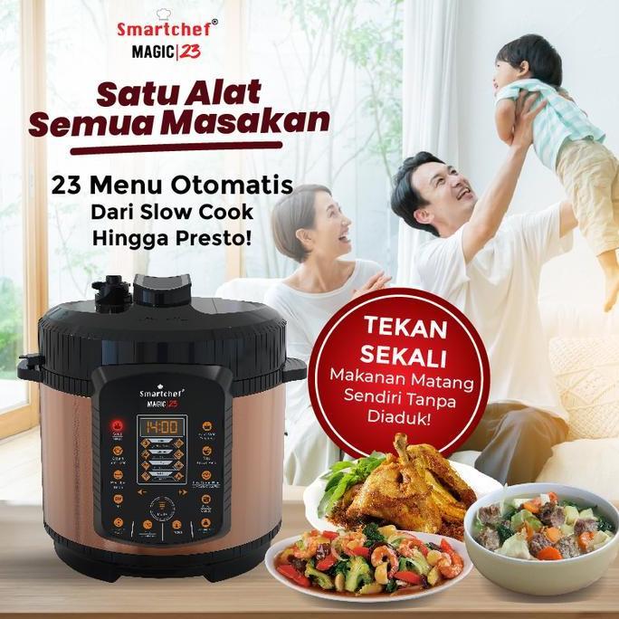 SMART CHEF Low carbo slow cooker pressure cooker Multicooker listrik garansi resmi